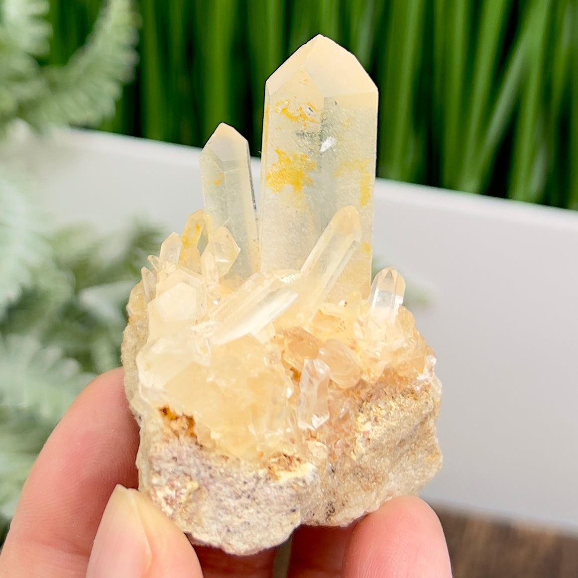 Clear Quartz Cluster Natural Raw Specimen Crystal 80g