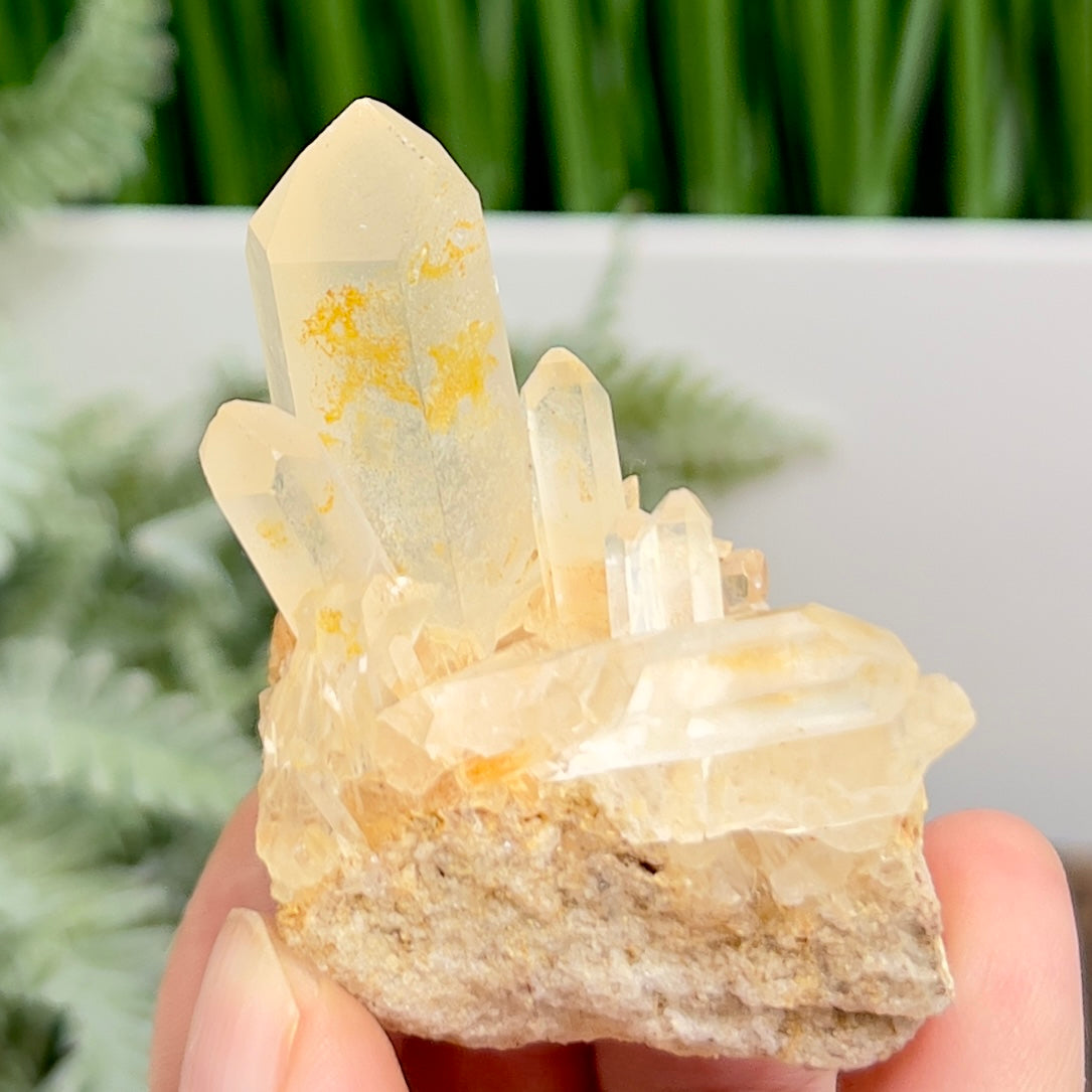 Clear Quartz Cluster Natural Raw Specimen Crystal 80g