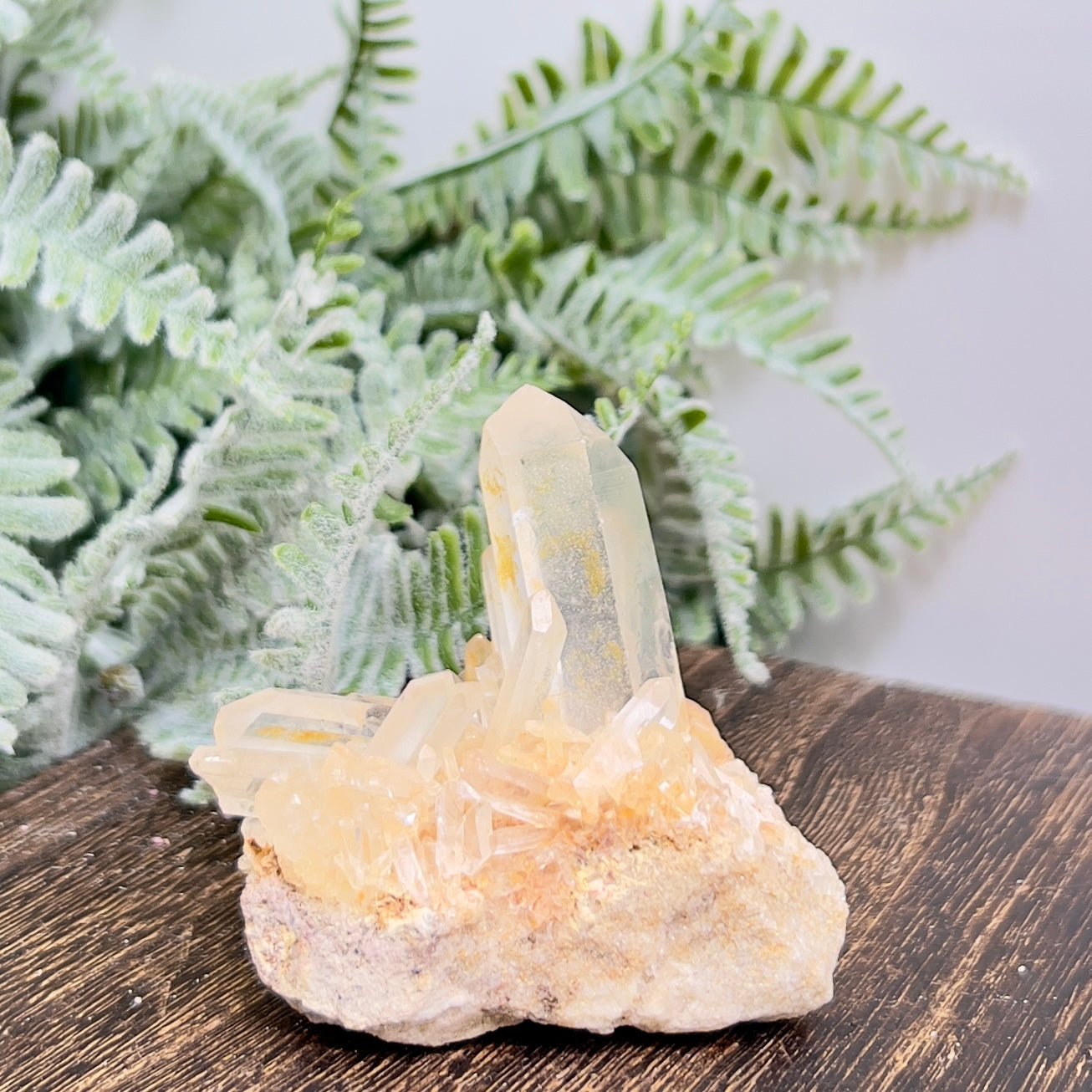 Clear Quartz Cluster Natural Raw Specimen Crystal 80g
