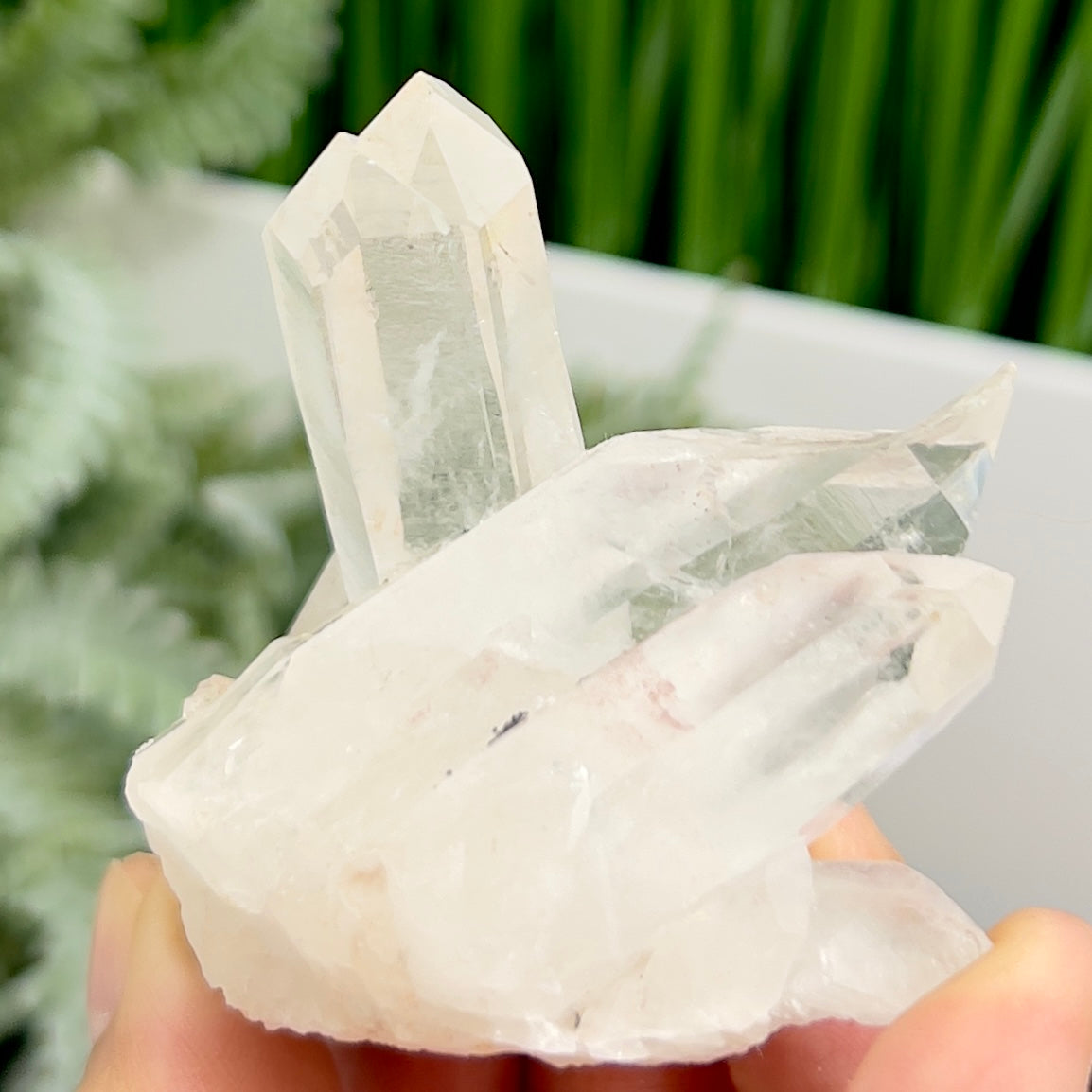Clear Quartz Cluster Natural Raw Specimen Crystal 96g
