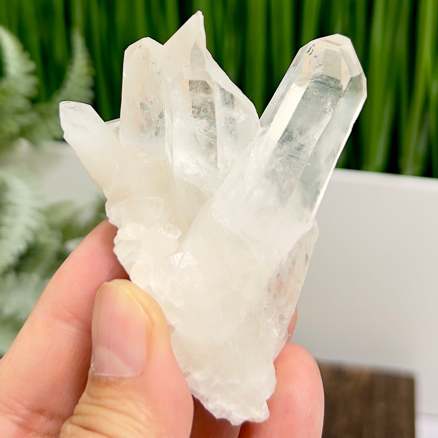 Clear Quartz Cluster Natural Raw Specimen Crystal 96g