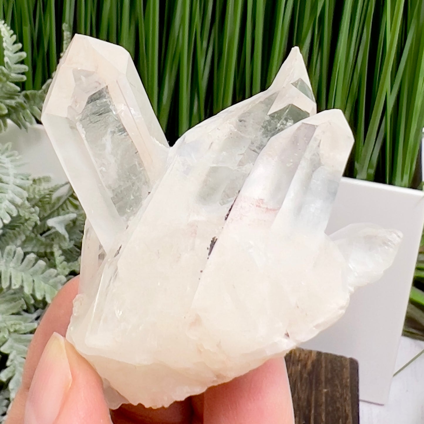 Clear Quartz Cluster Natural Raw Specimen Crystal 96g