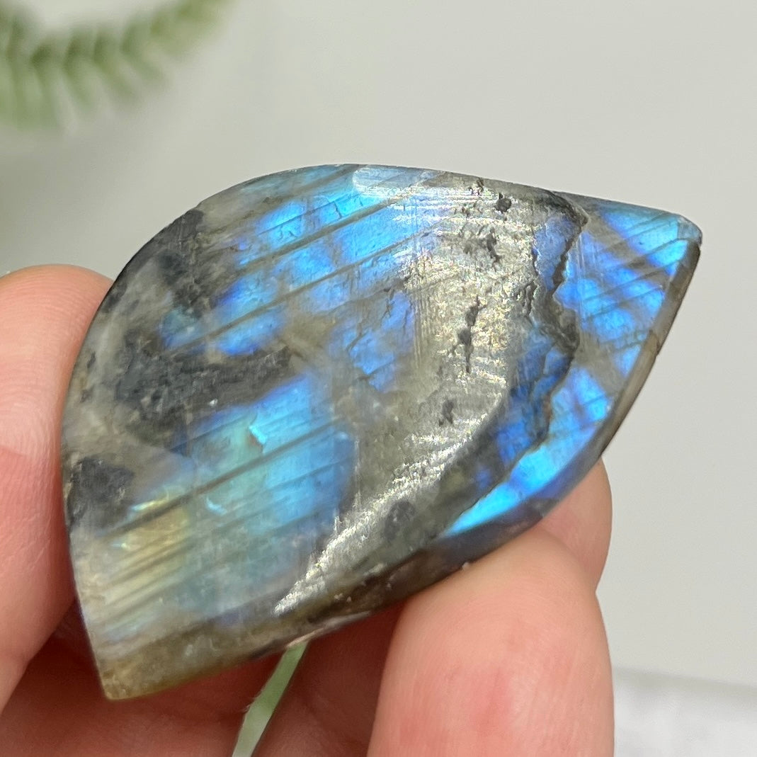 Labradorite Gemstone Cabochon DIY Jewellery Making Wire Wrapping Crystal 18g
