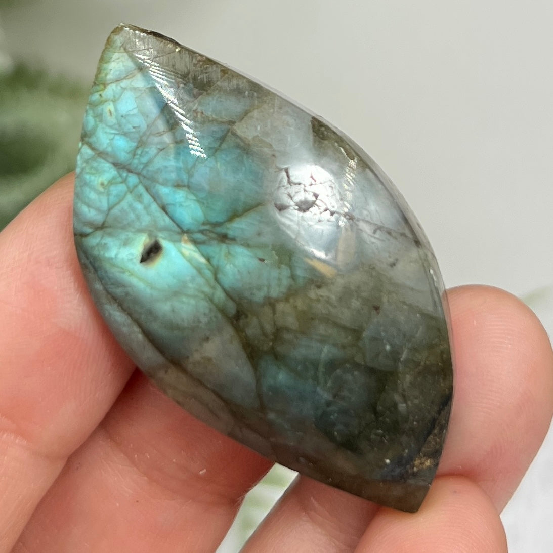 Labradorite Gemstone Cabochon DIY Jewellery Making Wire Wrapping Crystal 18g