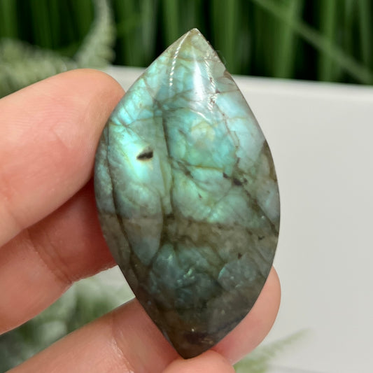 Labradorite Gemstone Cabochon DIY Jewellery Making Wire Wrapping Crystal 18g