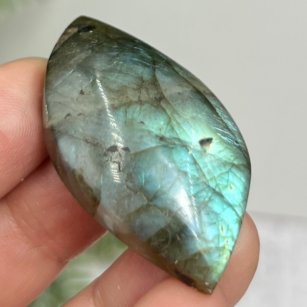 Labradorite Gemstone Cabochon DIY Jewellery Making Wire Wrapping Crystal 18g