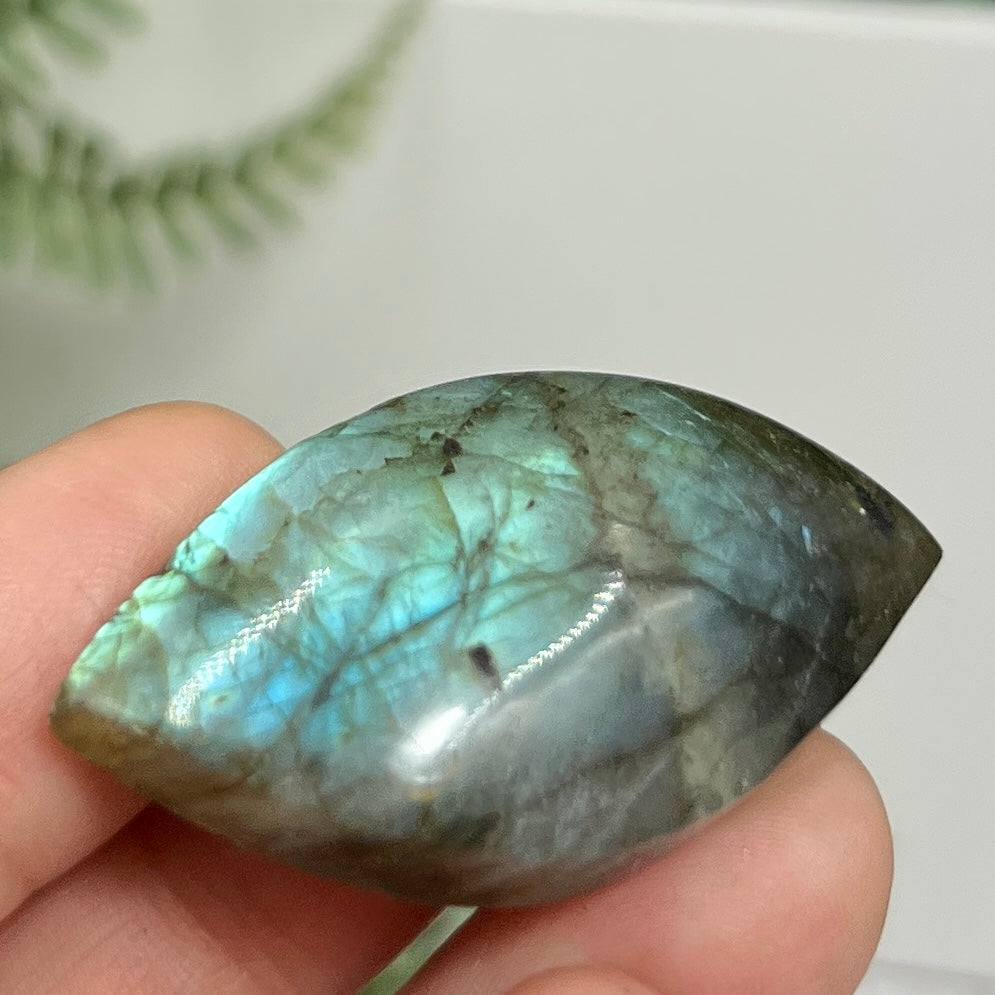 Labradorite Gemstone Cabochon DIY Jewellery Making Wire Wrapping Crystal 18g
