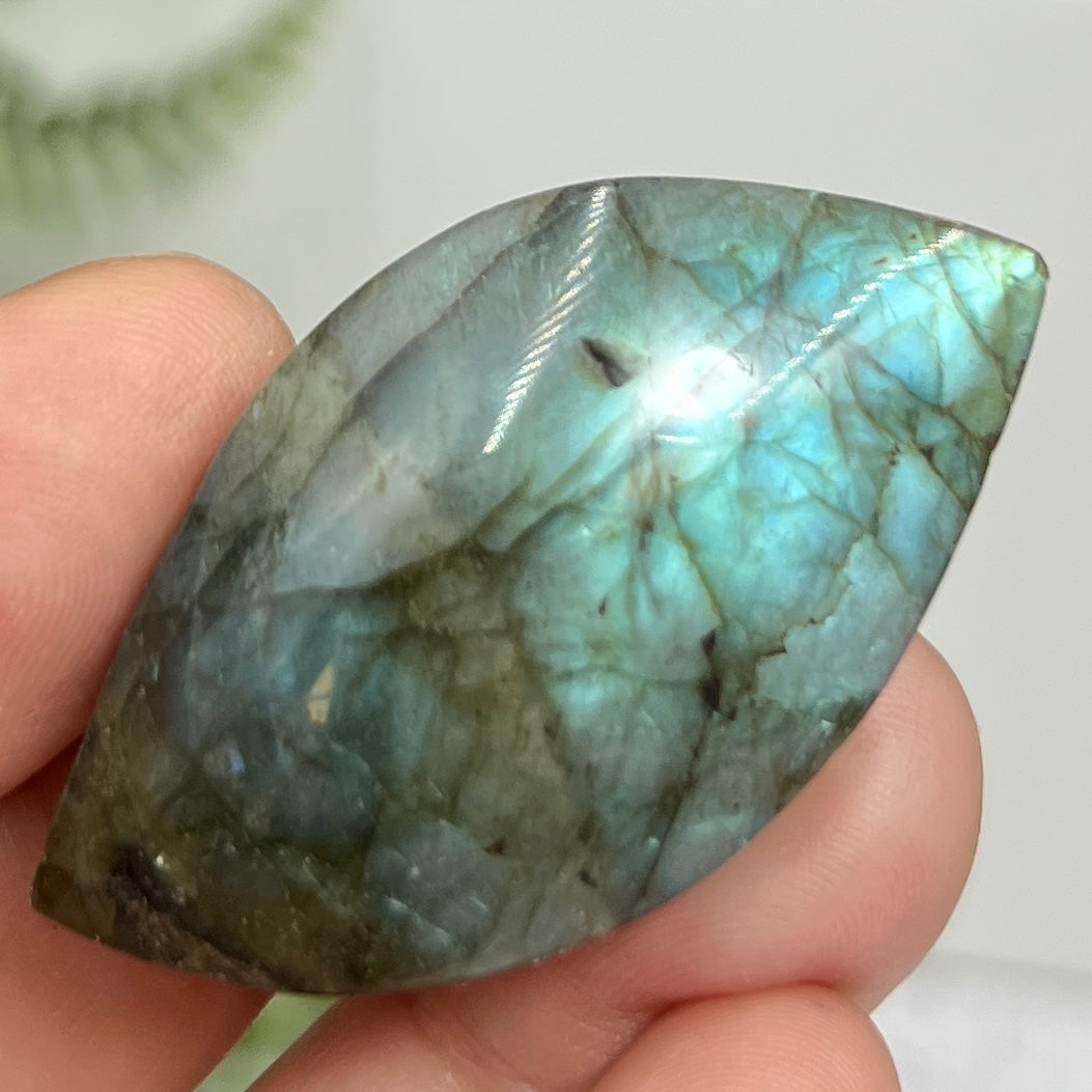 Labradorite Gemstone Cabochon DIY Jewellery Making Wire Wrapping Crystal 18g
