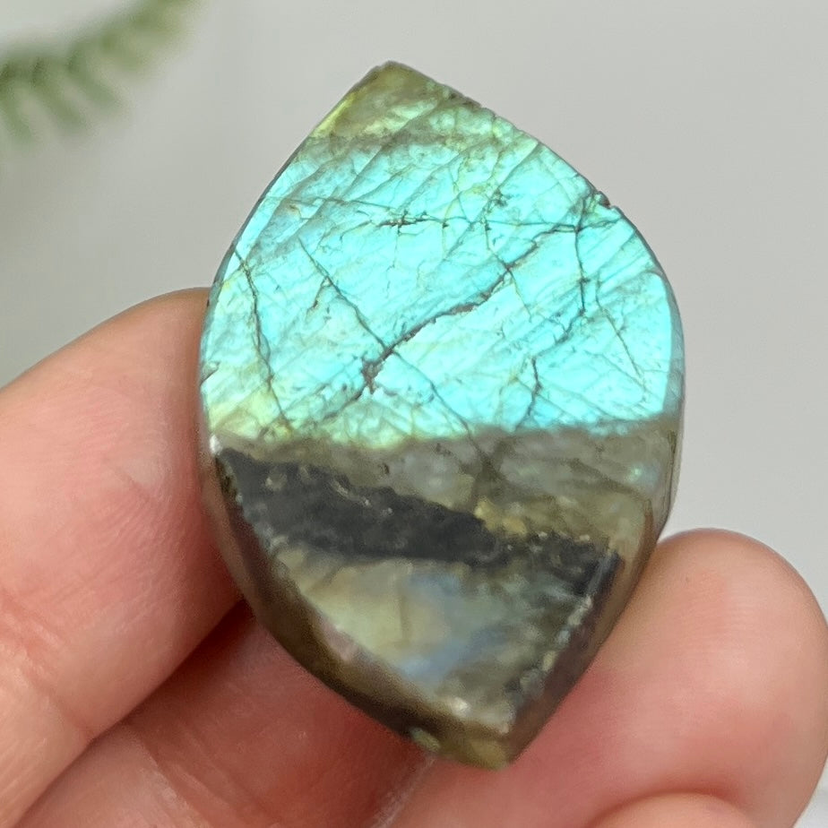 Labradorite Gemstone Cabochon DIY Jewellery Making Wire Wrapping Crystal 18g