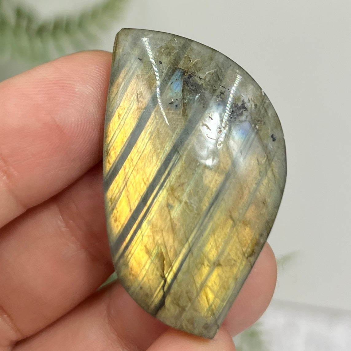 Labradorite Gemstone Cabochon DIY Jewellery Making Wire Wrapping Crystal 14g