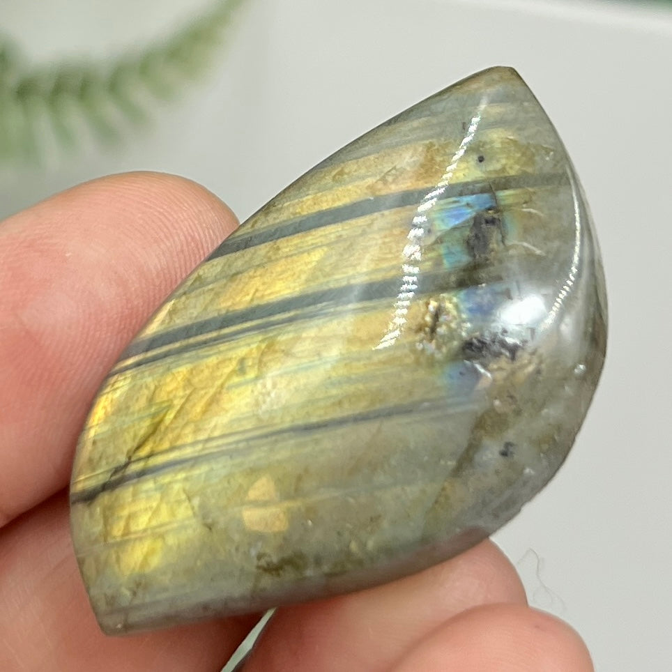 Labradorite Gemstone Cabochon DIY Jewellery Making Wire Wrapping Crystal 14g