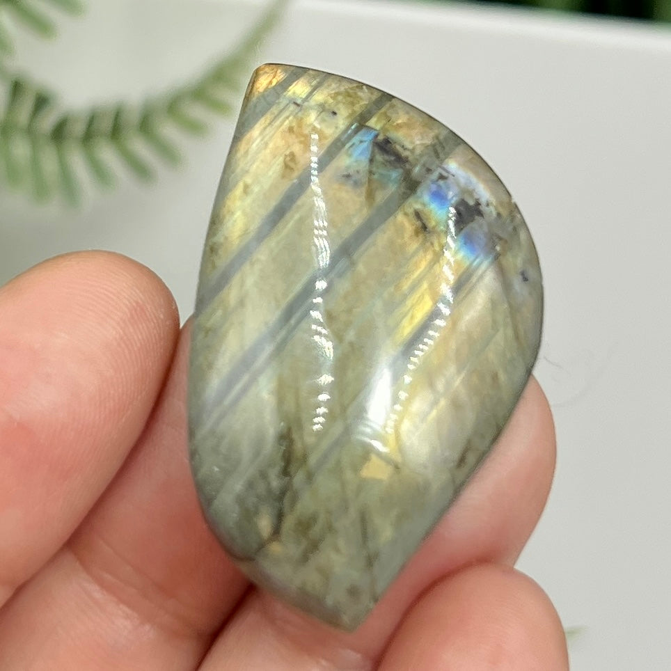 Labradorite Gemstone Cabochon DIY Jewellery Making Wire Wrapping Crystal 14g