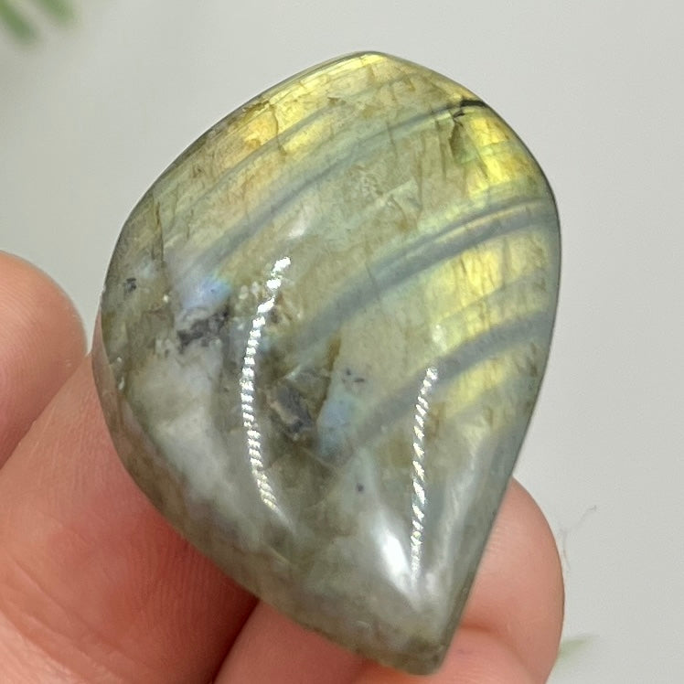 Labradorite Gemstone Cabochon DIY Jewellery Making Wire Wrapping Crystal 14g