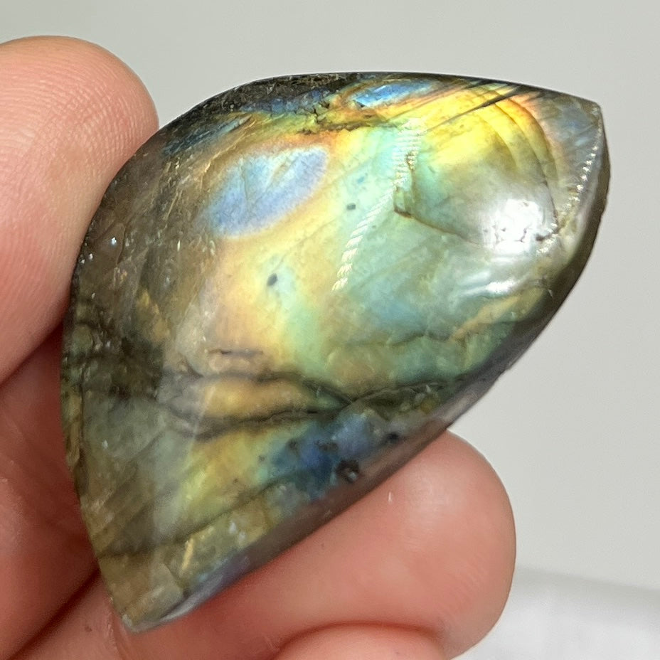 Labradorite Gemstone Cabochon DIY Jewellery Making Wire Wrapping Crystal 10g
