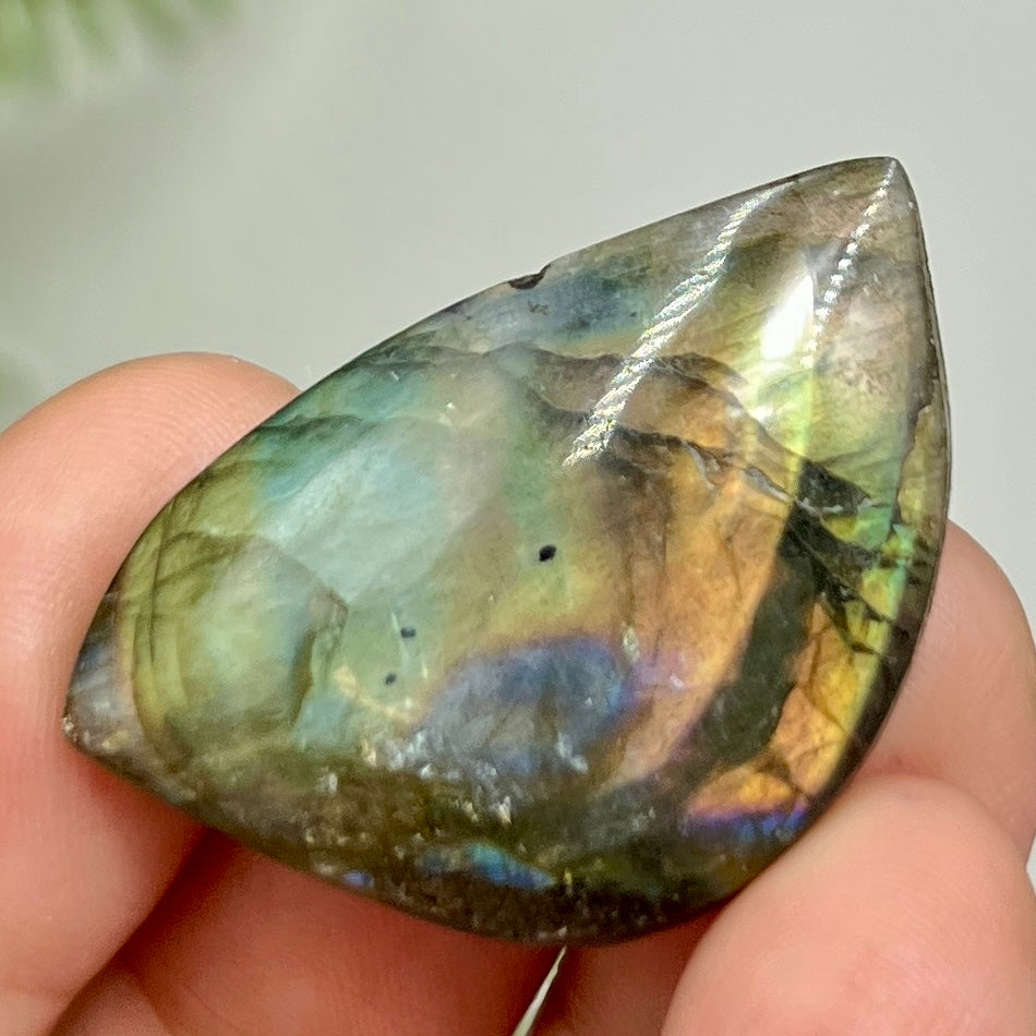 Labradorite Gemstone Cabochon DIY Jewellery Making Wire Wrapping Crystal 10g