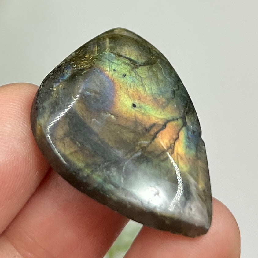 Labradorite Gemstone Cabochon DIY Jewellery Making Wire Wrapping Crystal 10g