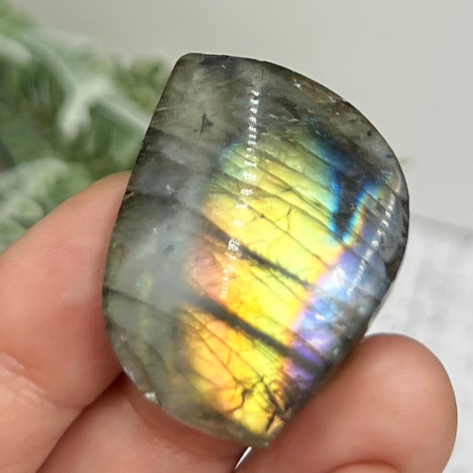 Labradorite Gemstone Cabochon DIY Jewellery Making Wire Wrapping Crystal 18g