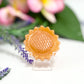 Orange Calcite Sunflower with Stand Healing Crystal Carving