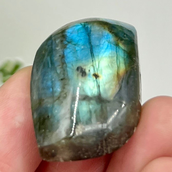 Labradorite Gemstone Cabochon DIY Jewellery Making Wire Wrapping Crystal 14g