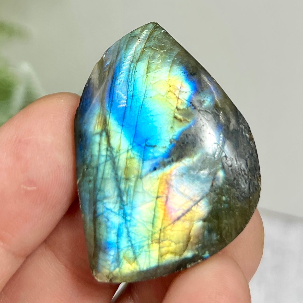 Labradorite Gemstone Cabochon DIY Jewellery Making Wire Wrapping Crystal 10g