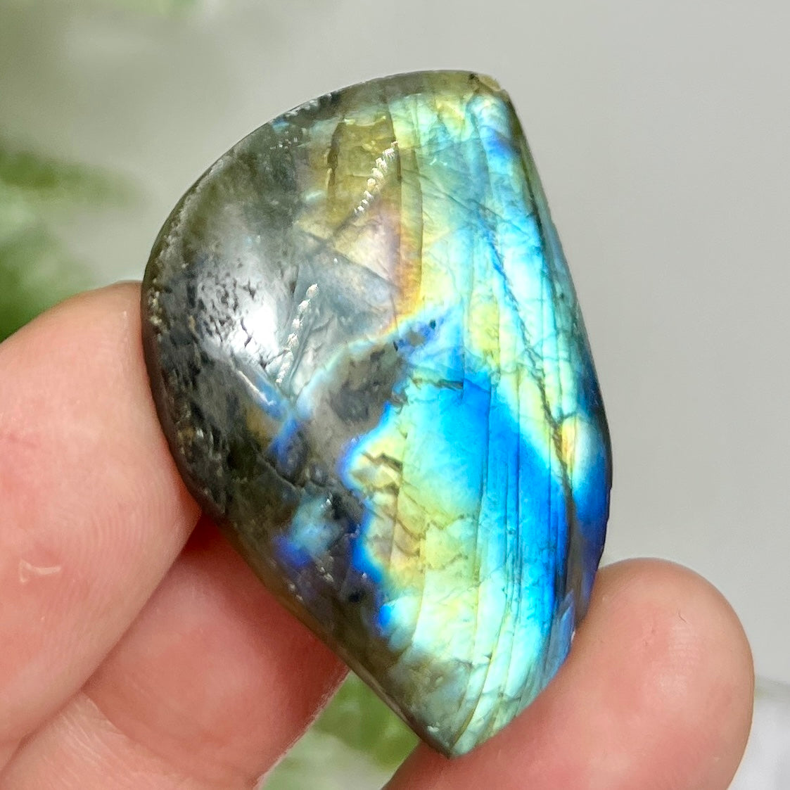 Labradorite Gemstone Cabochon DIY Jewellery Making Wire Wrapping Crystal 10g