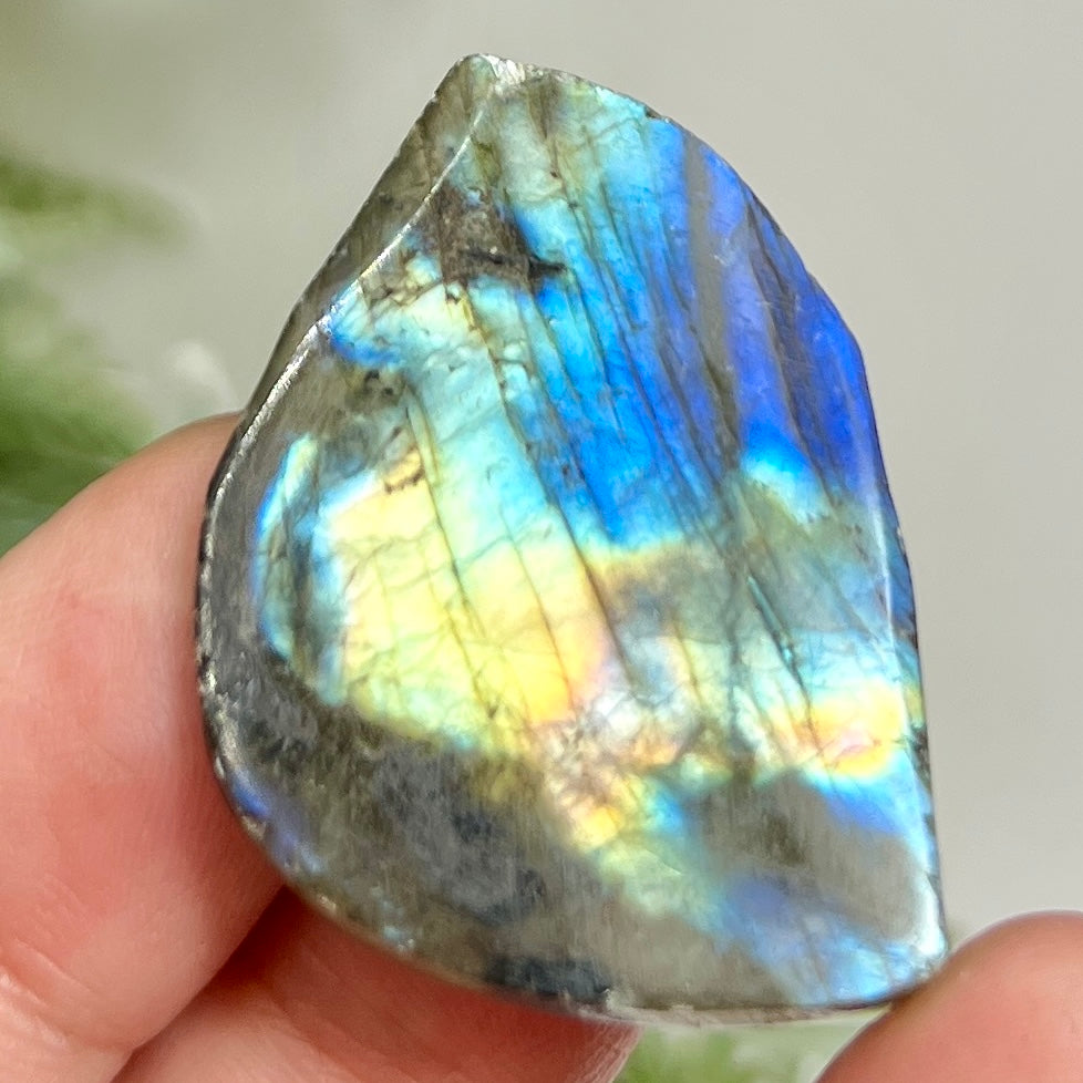 Labradorite Gemstone Cabochon DIY Jewellery Making Wire Wrapping Crystal 10g