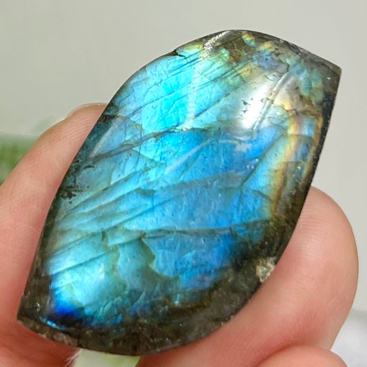 Labradorite Gemstone Cabochon DIY Jewellery Making Wire Wrapping Crystal 12g