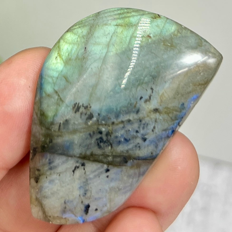 Labradorite Gemstone Cabochon DIY Jewellery Making Wire Wrapping Crystal 18g
