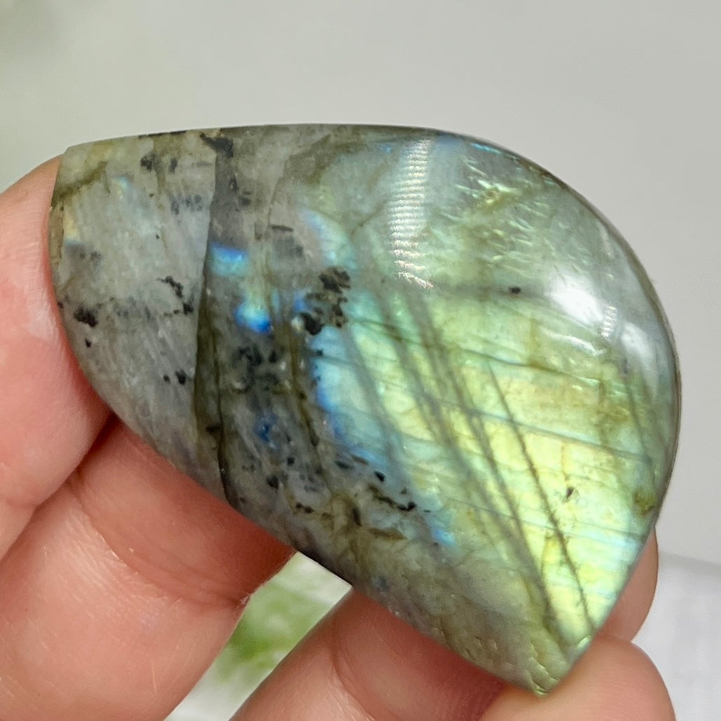 Labradorite Gemstone Cabochon DIY Jewellery Making Wire Wrapping Crystal 18g