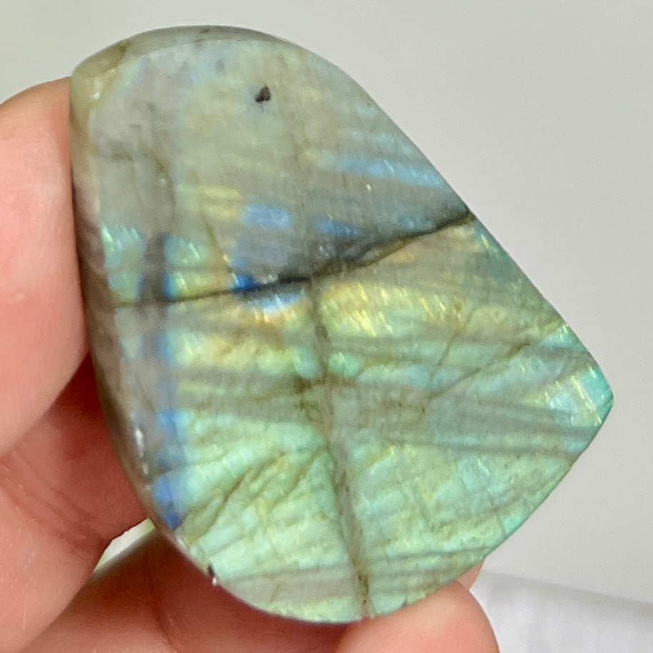Labradorite Gemstone Cabochon DIY Jewellery Making Wire Wrapping Crystal 18g