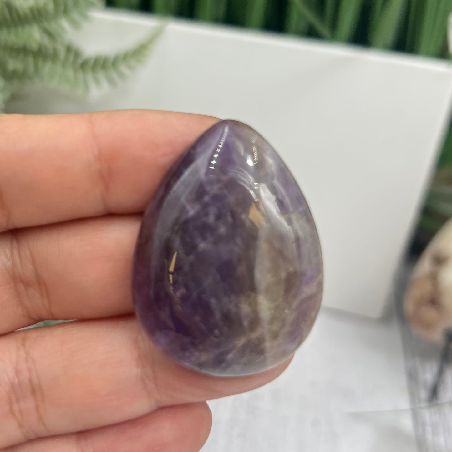 Chevron Dream Amethyst Gemstone Cabochon DIY Jewellery Making Wire Wrapping 14g
