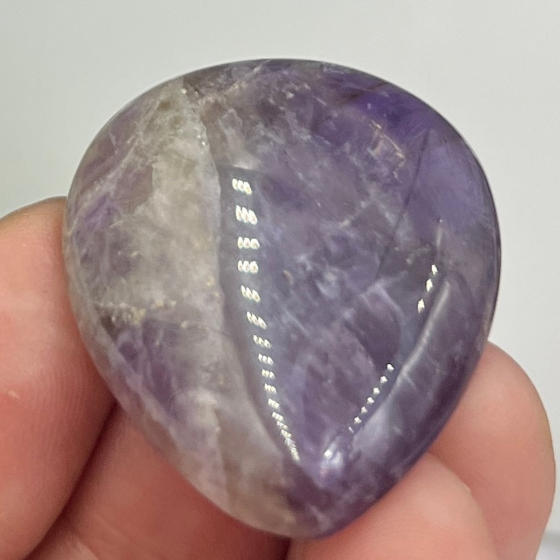 Chevron Dream Amethyst Gemstone Cabochon DIY Jewellery Making Wire Wrapping 14g
