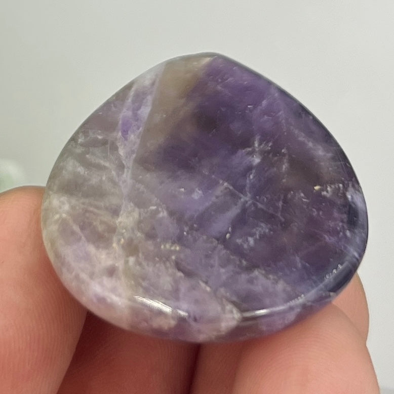 Chevron Dream Amethyst Gemstone Cabochon DIY Jewellery Making Wire Wrapping 14g