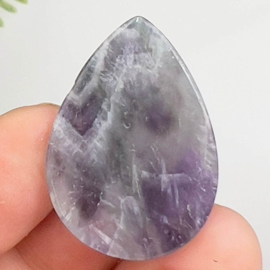 Chevron Dream Amethyst Gemstone Cabochon DIY Jewellery Making Wire Wrapping 8g