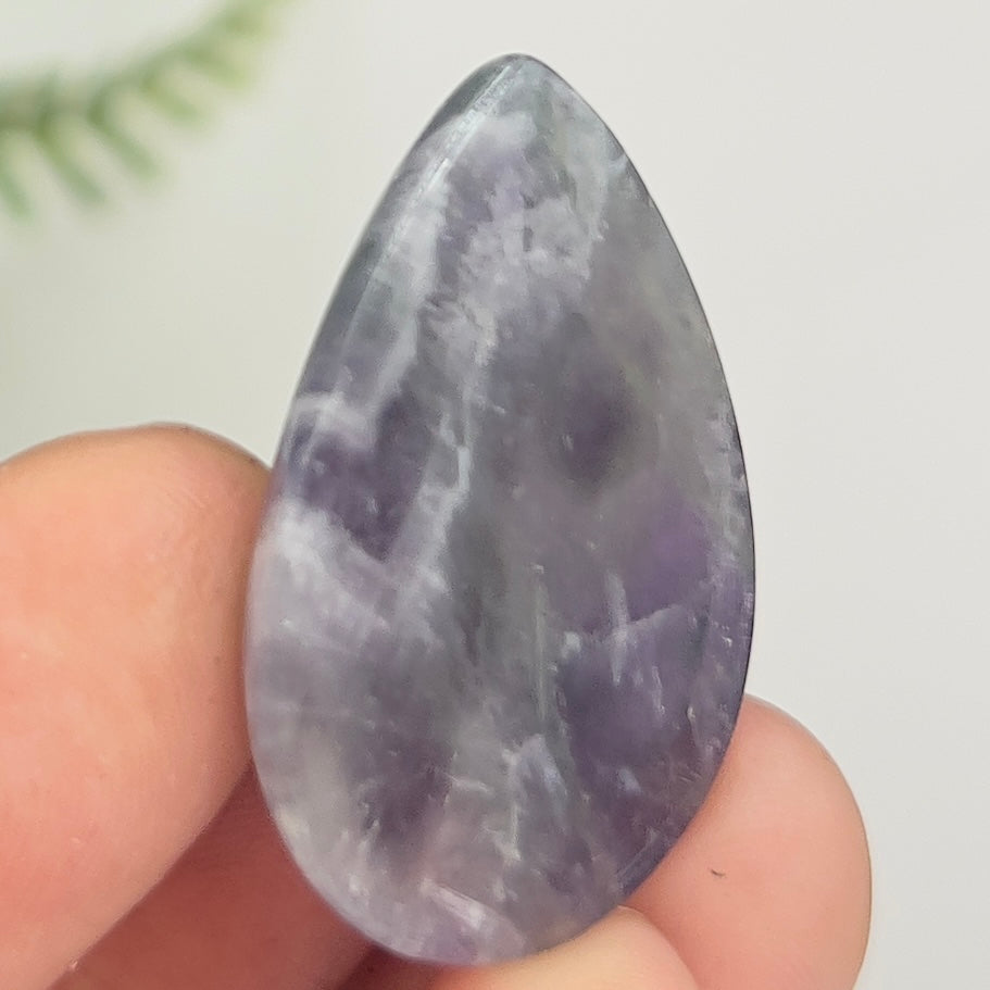 Chevron Dream Amethyst Gemstone Cabochon DIY Jewellery Making Wire Wrapping 8g