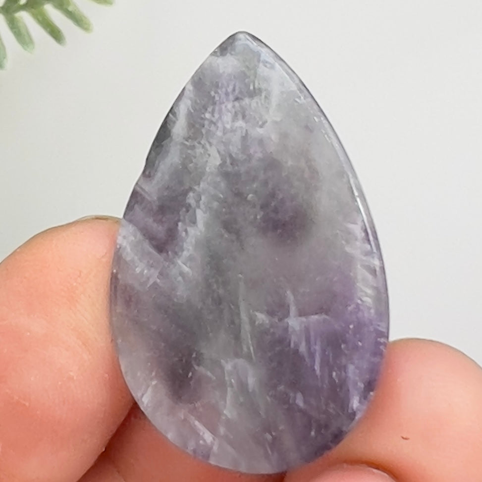 Chevron Dream Amethyst Gemstone Cabochon DIY Jewellery Making Wire Wrapping 8g