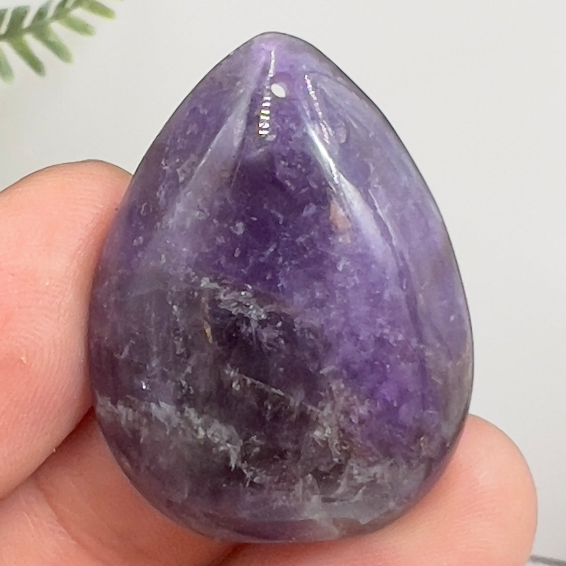 Chevron Dream Amethyst Gemstone Cabochon DIY Jewellery Making Wire Wrapping 10g