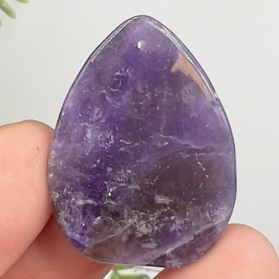 Chevron Dream Amethyst Gemstone Cabochon DIY Jewellery Making Wire Wrapping 10g