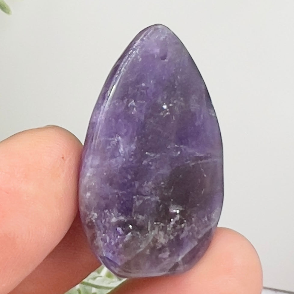 Chevron Dream Amethyst Gemstone Cabochon DIY Jewellery Making Wire Wrapping 10g