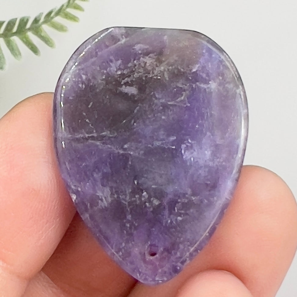 Chevron Dream Amethyst Gemstone Cabochon DIY Jewellery Making Wire Wrapping 10g