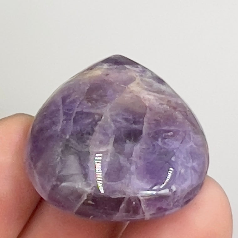 Chevron Dream Amethyst Gemstone Cabochon DIY Jewellery Making Wire Wrapping 14g