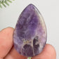 Chevron Dream Amethyst Gemstone Cabochon DIY Jewellery Making Wire Wrapping 14g
