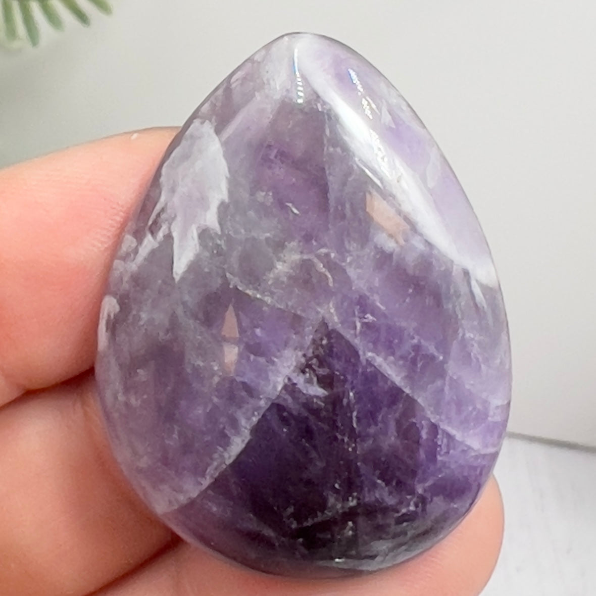 Chevron Dream Amethyst Gemstone Cabochon DIY Jewellery Making Wire Wrapping 14g
