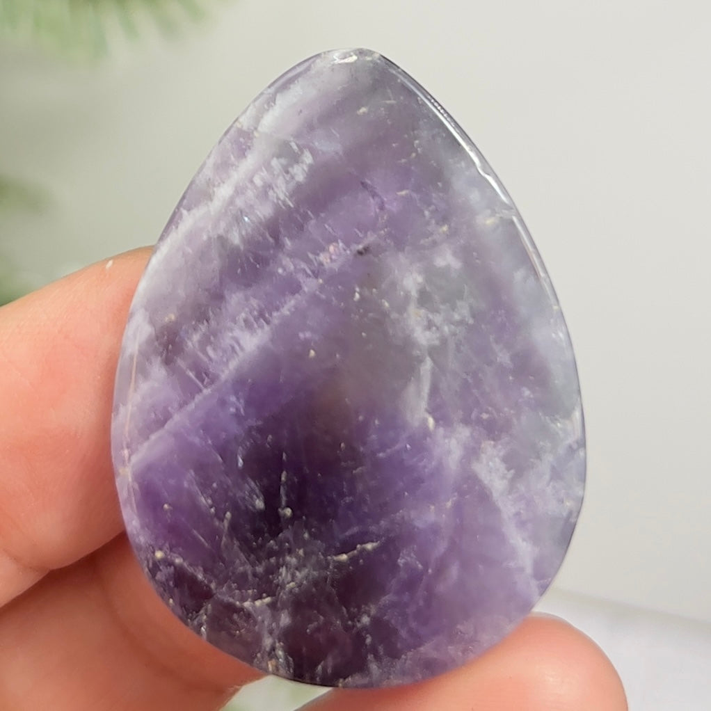 Chevron Dream Amethyst Gemstone Cabochon DIY Jewellery Making Wire Wrapping 14g