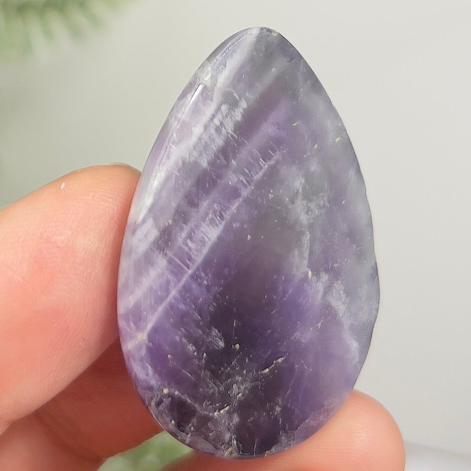 Chevron Dream Amethyst Gemstone Cabochon DIY Jewellery Making Wire Wrapping 14g