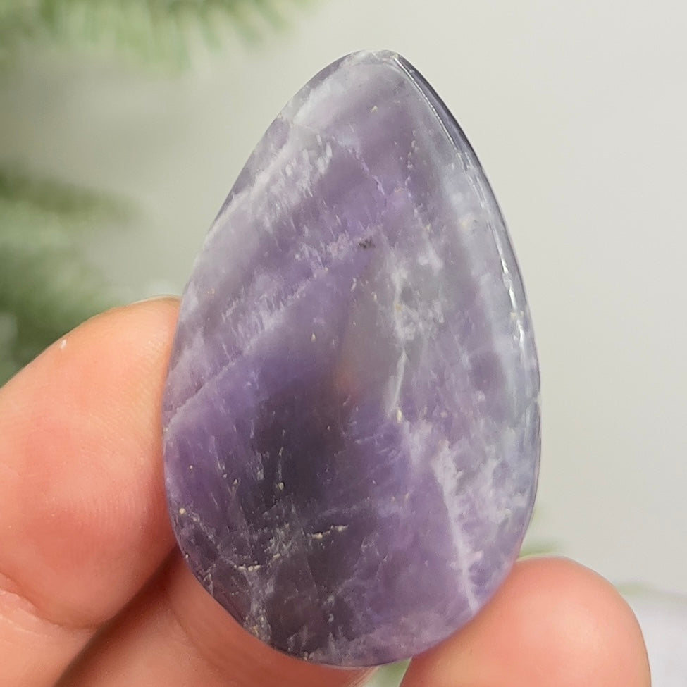Chevron Dream Amethyst Gemstone Cabochon DIY Jewellery Making Wire Wrapping 14g