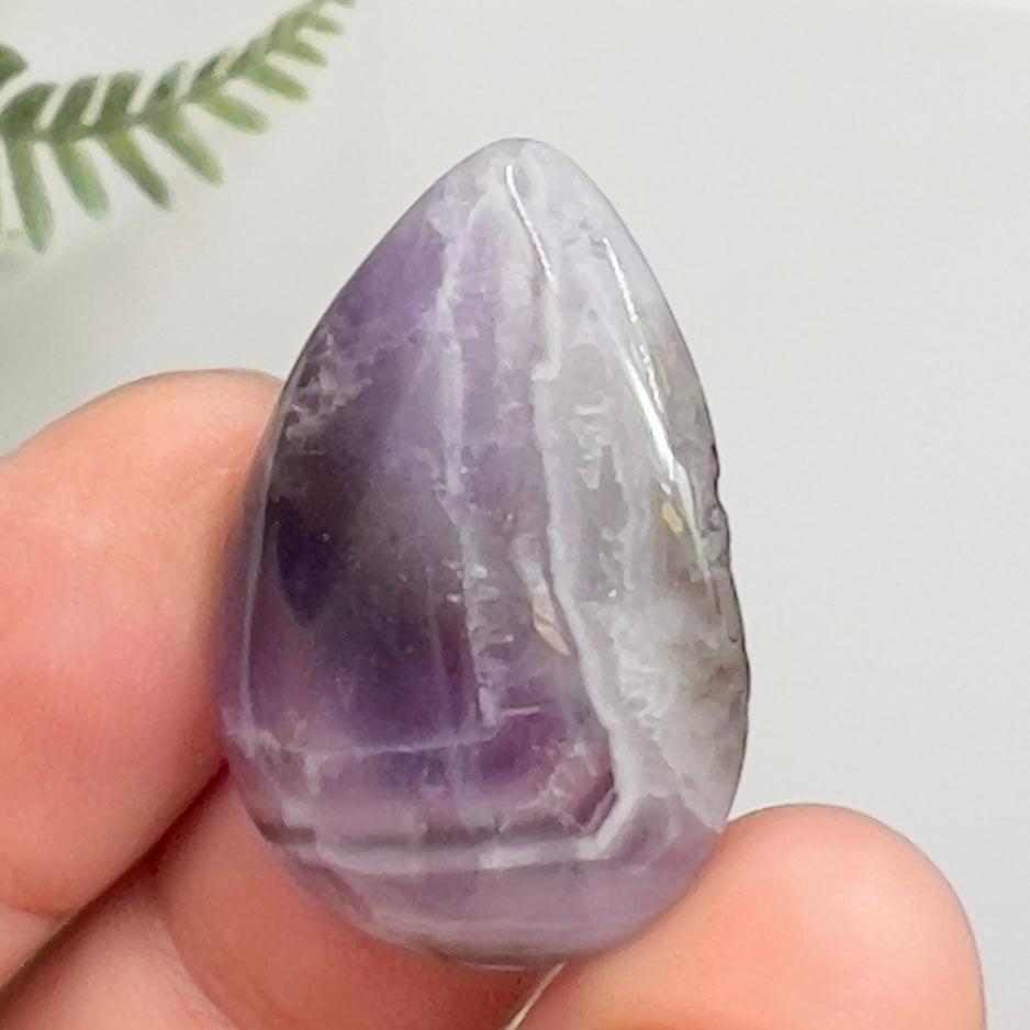 Chevron Dream Amethyst Gemstone Cabochon DIY Jewellery Making Wire Wrapping 7g