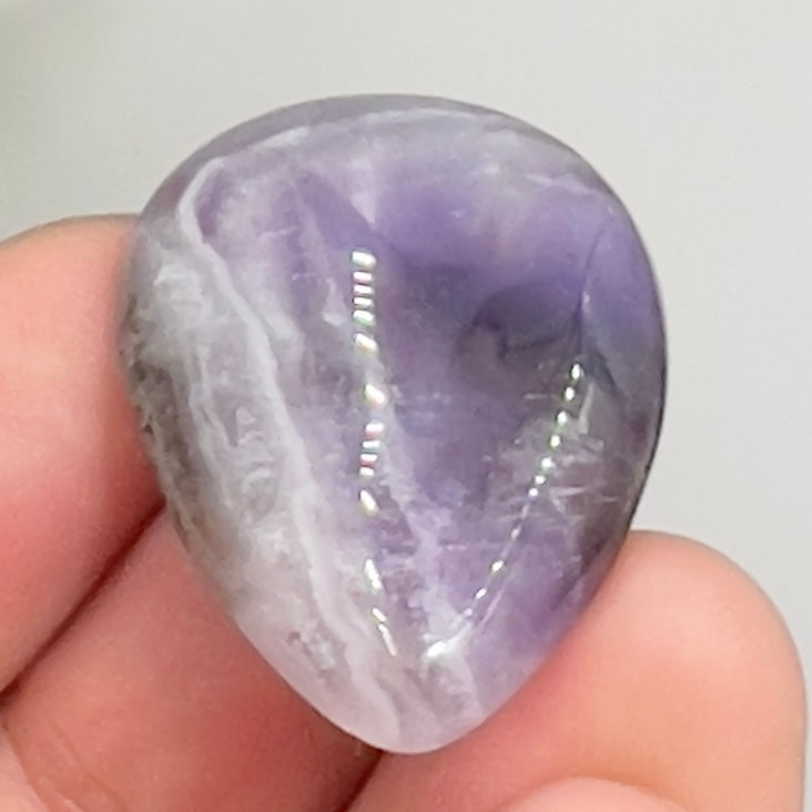 Chevron Dream Amethyst Gemstone Cabochon DIY Jewellery Making Wire Wrapping 7g