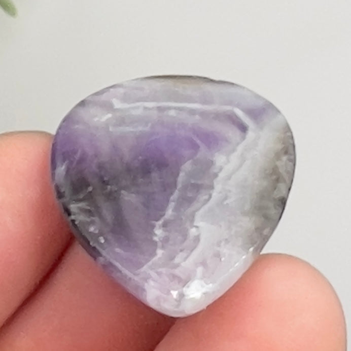 Chevron Dream Amethyst Gemstone Cabochon DIY Jewellery Making Wire Wrapping 7g
