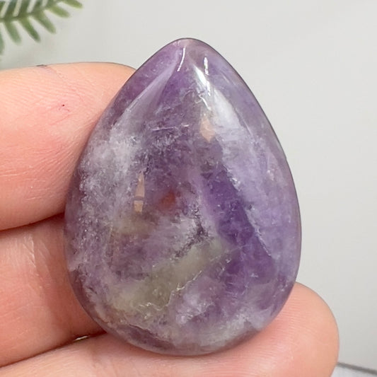 Chevron Dream Amethyst Gemstone Cabochon DIY Jewellery Making Wire Wrapping 7g